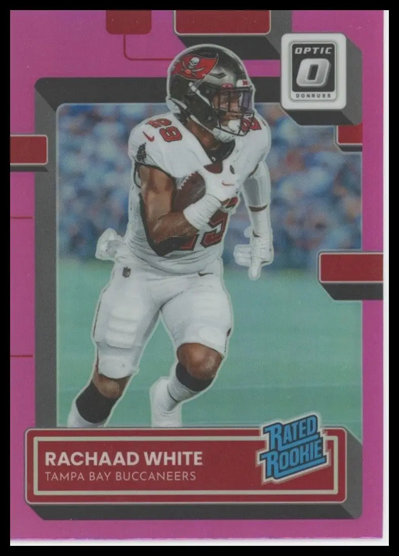 2022 Panini Donruss Optic - Rated Rookie Rachaad White #243 Pink Prizm (RC) - Football Card Single