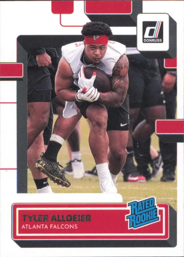 2022 Panini Donruss Rated Rookie #344 Tyler Allgeier Atlanta Falcons Football