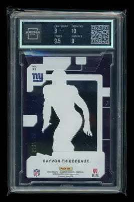 2022 Panini Donruss Rated Rookie Purple Kayvon Thibodeaux #95 063/175 AC 8.5 - Football Card Single