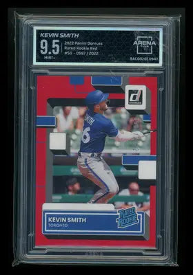 2022 Panini Donruss Rated Rookie Red Kevin Smith #50 0597/2022 Arena Club 9.5