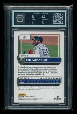 2022 Panini Donruss Red Akil Baddoo #161 0025/2022 Baseball Arena Club 9