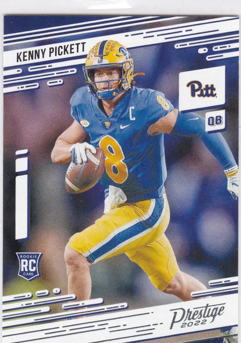 2022 Panini Draft Picks #8 Kenny Pickett RC Pittsburgh Panthers