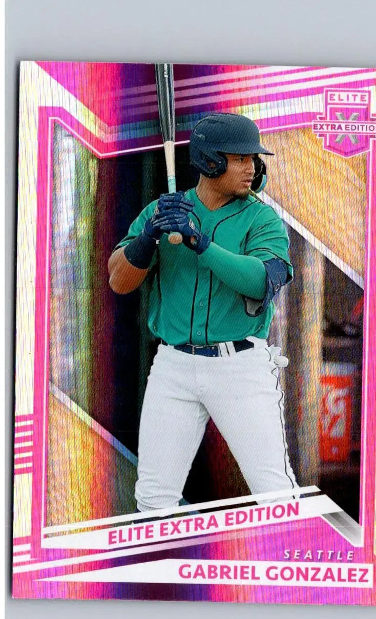 Baseball trading card of Gabriel Gonzalez from Panini Elite Extra Edition 2022