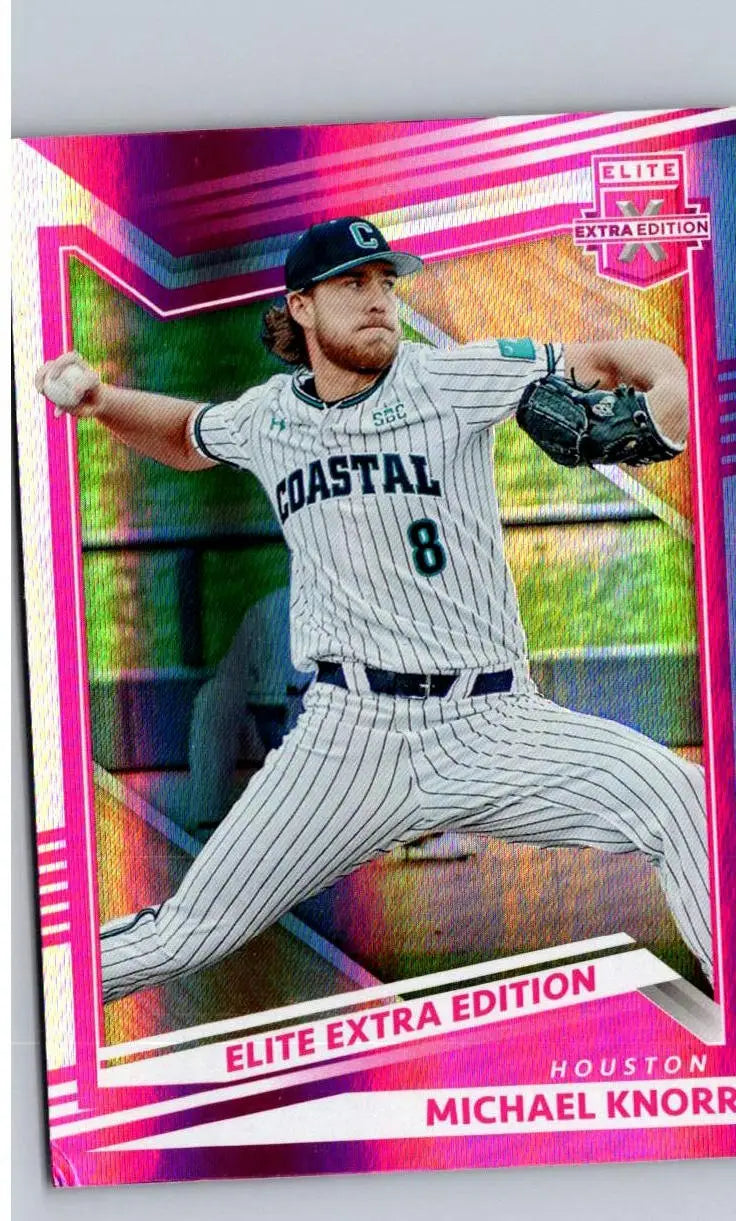 Baseball card featuring Michael Knorr from 2022 Panini Elite Extra Edition