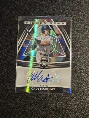 2022 Panini Elite Extra Edition #HG-CM Cade Marlowe Hidden Gems Signatures Black - Baseball Card Single
