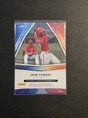 2022 Panini Elite Extra Edition #HG-JT Jose Torres Hidden Gems Signatures Black - Baseball Card Single