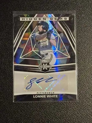 2022 Panini Elite Extra Edition #HG-LW Lonnie White Hidden Gems Signatures Black - Baseball Card Single