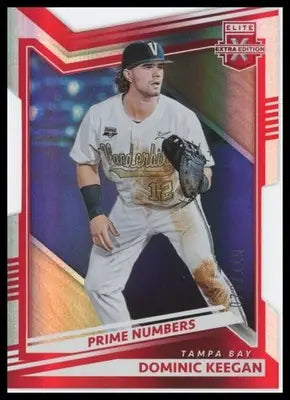 2022 Panini Elite Extra Edition - Prime Numbers Die Cut Dominic Keegan 134 /110 - Baseball Card Single