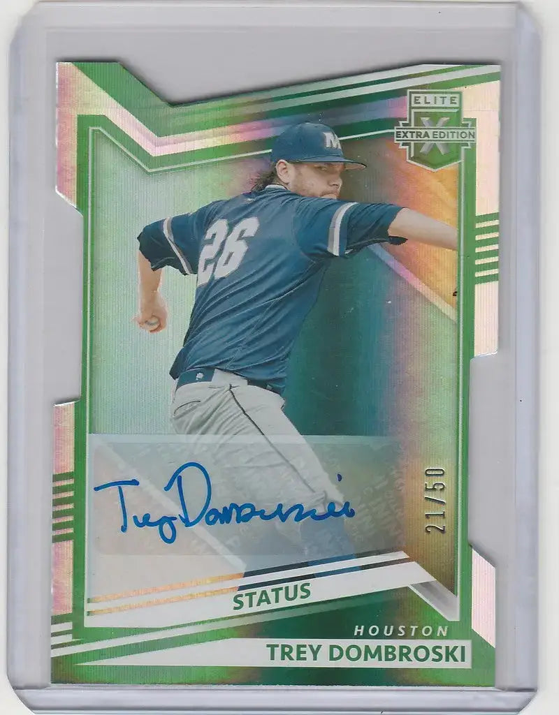 2022 Panini Extra Edition Auto Diecut #133 Trey Dombroski Houston Astros 21/50