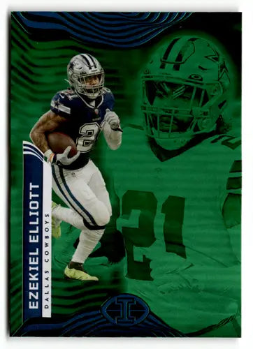 Ezekiel Elliott football card from Panini Illusions with original gloss appearance