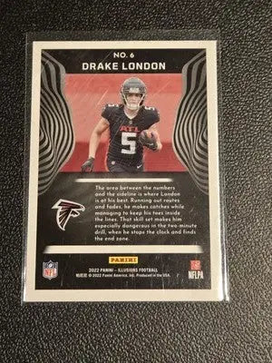2022 Panini Illusions #6 Drake London - Football Card Single