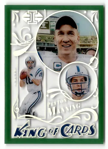 2022 Panini Illusions King of Cards Emerald #11 Peyton Manning NM-MT Co ID:49290 - Football Card Single