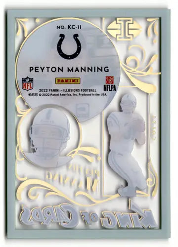 2022 Panini Illusions King of Cards Emerald #11 Peyton Manning NM-MT Co ID:49290 - Football Card Single