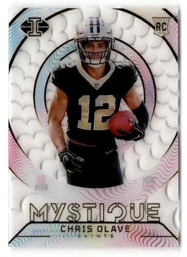 Original gloss Panini Illusions Mystique Chris Olave football card from 2022 Panini Illusions