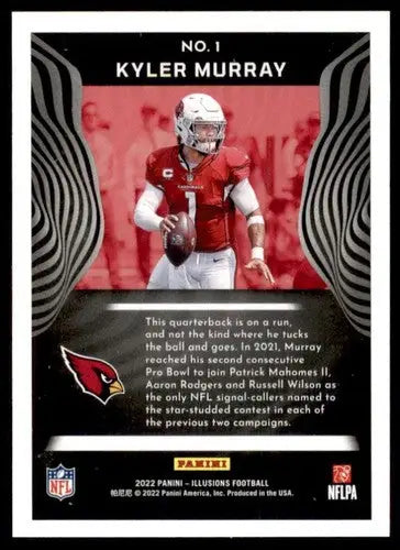 Panini Illusions Kyler Murray football card with original gloss featured in 2022 retail release