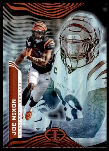 Joe Mixon football card from Panini Illusions 2022 with original gloss Bengals