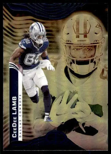 Original gloss Panini Illusions Retail CeeDee Lamb football card for Cowboys