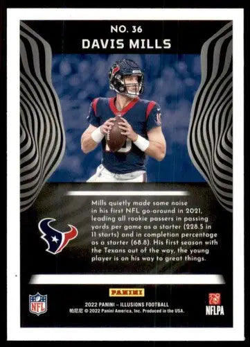 2022 Panini Illusions Retail #36 Davis Mills NM-MT Texans ID:52238 - Football Card Single