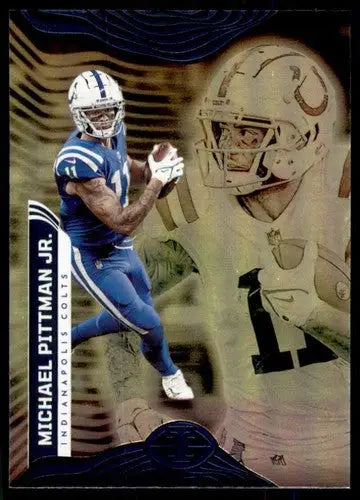 Michael Pittman Jr football card from Panini Illusions retail with original gloss