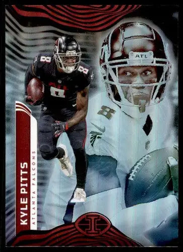 Original gloss 2022 Panini Illusions Retail Kyle Pitts football card Falcons ID 52243