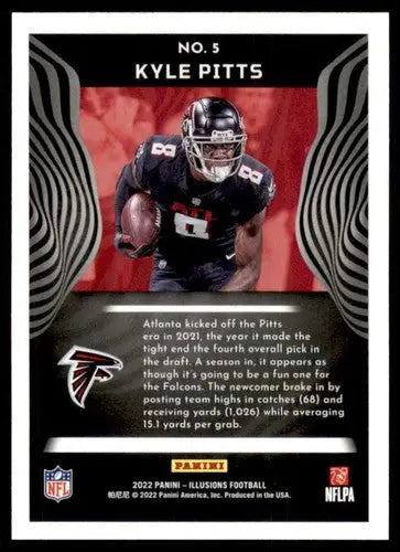Original gloss Panini Illusions Retail Kyle Pitts football card Falcons ID 52243