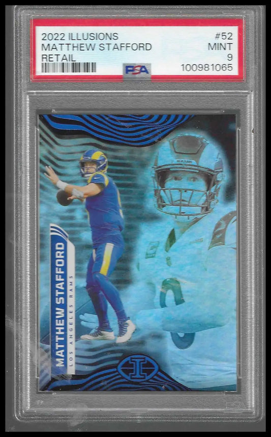 2022 Panini Illusions - Retail #52 Matthew Stafford PSA 9 Los Angeles Rams - Football Card Single
