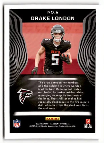 Original gloss Drake London football card from Panini Illusions Retail series
