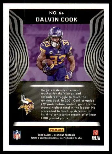 2022 Panini Illusions Retail #64 Dalvin Cook NM-MT Vikings ID:52241 - Football Card Single