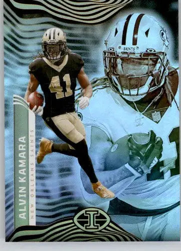 Alvin Kamara football card from 2022 Panini Illusions Retail Saints collection