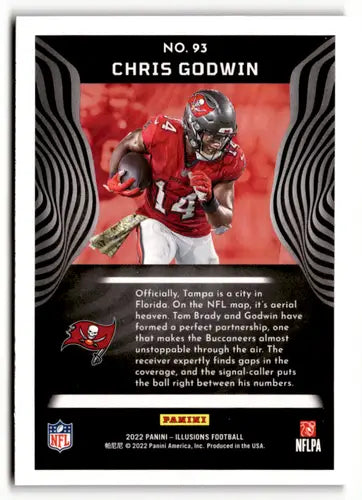Original gloss Chris Godwin football card from Panini Illusions 2022 Buccaneers product