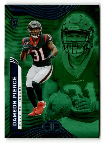 Original gloss Football trading card from Panini Illusions Trophy Collection featuring Dameon Pierce