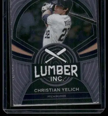 2022 Panini Lumber Inc. Christian Yelich #LI-7 Baseball - Baseball Card Single