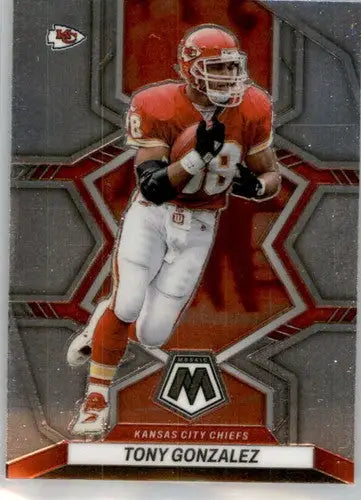 2022 Panini Mosaic Tony Gonzalez football card with original gloss Chiefs ID 49340