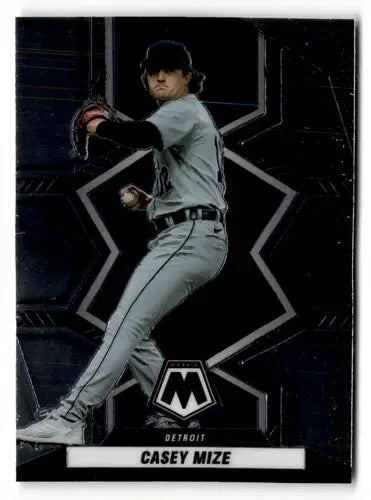 Original gloss Panini Mosaic Casey Mize baseball card from 2022 Tigers collection