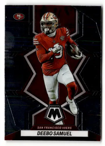 Original gloss Panini Mosaic Deebo Samuel football card from 2022 Panini Mosaic series