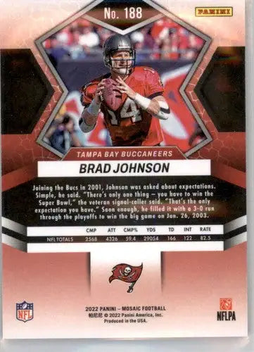 2022 Panini Mosaic #188 Brad Johnson NM-MT Buccaneers ID:52224 - Football Card Single