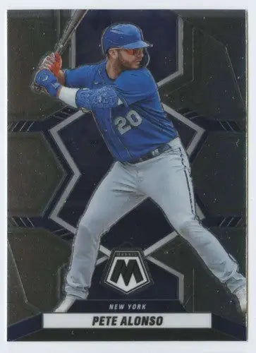 Pete Alonso baseball card from Panini Mosaic 2022 with original gloss in Met’s memorabilia