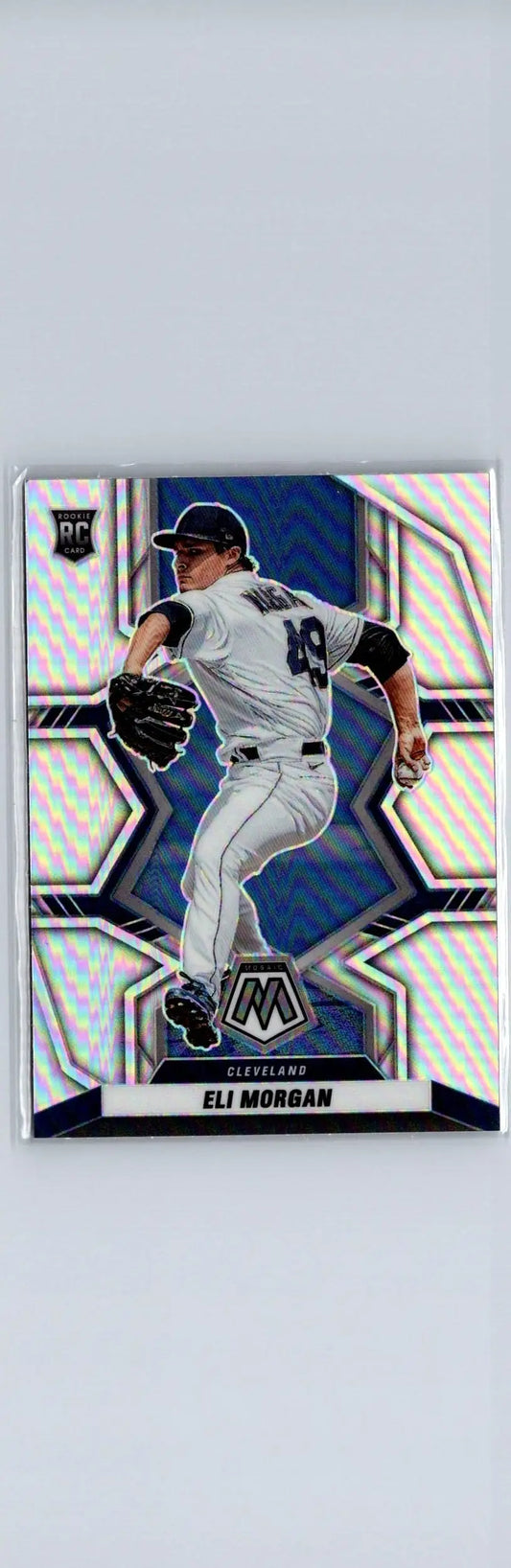 Eli Morgan baseball card from 2022 Panini Mosaic series for collectors