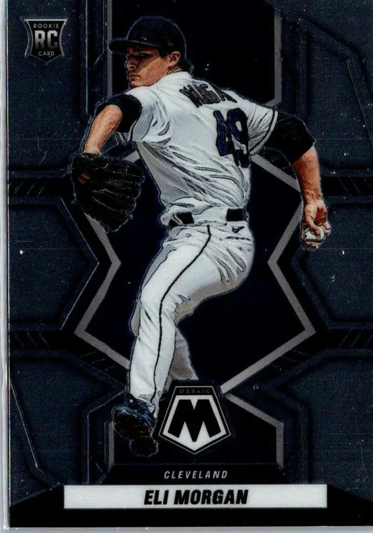 Eli Morgan rookie baseball card from 2022 Panini Mosaic series
