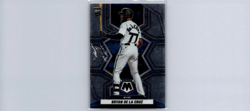 Bryan De La Cruz trading card from the 2022 Panini Mosaic baseball cards collection