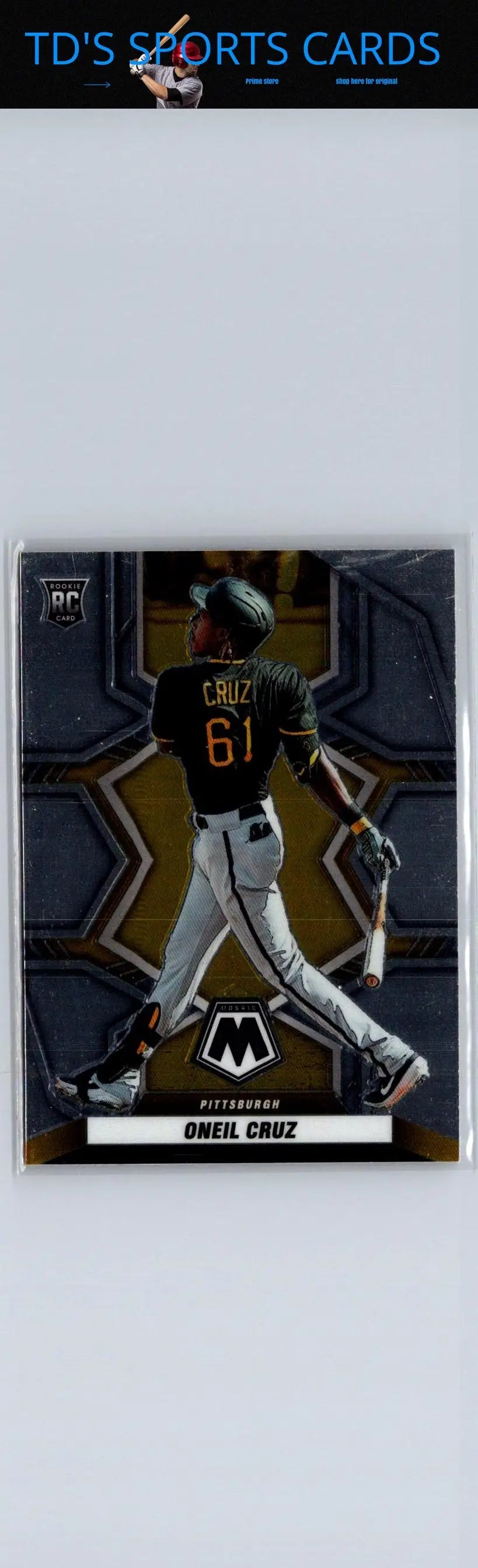2022 Panini Mosaic Oneil Cruz baseball card featured in Panini Mosaic collection