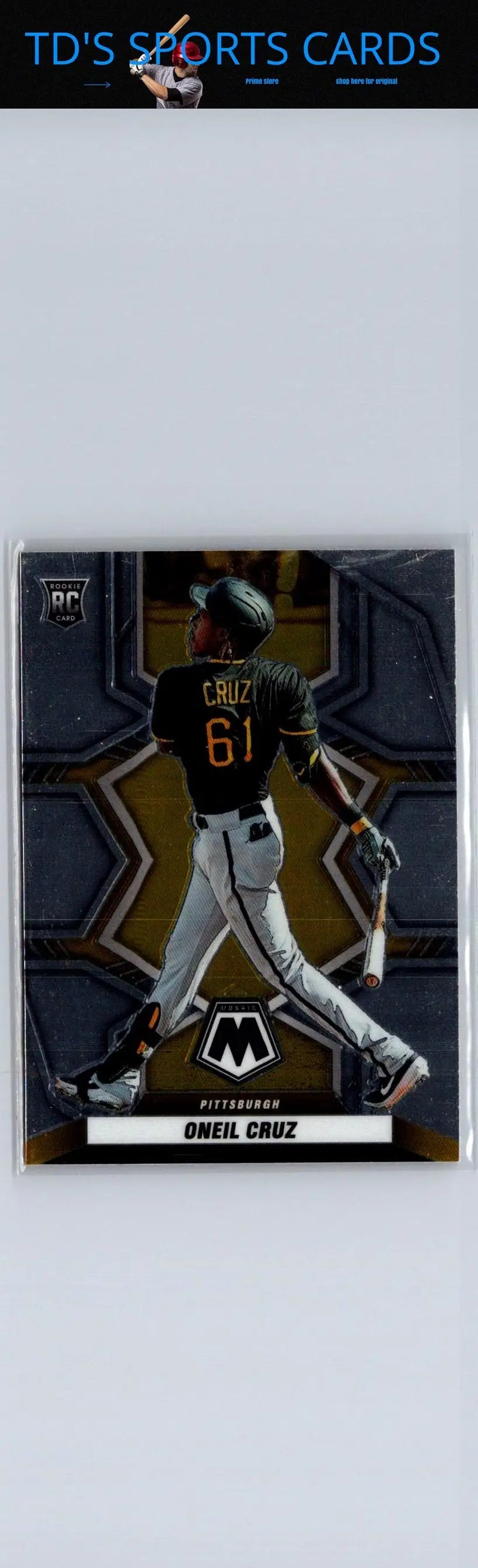 2022 Panini Mosaic Oneil Cruz baseball card featured in Panini Mosaic collection
