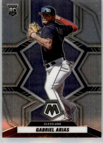 Gabriel Arias Panini Mosaic baseball card with original gloss from 2022 Rookie series