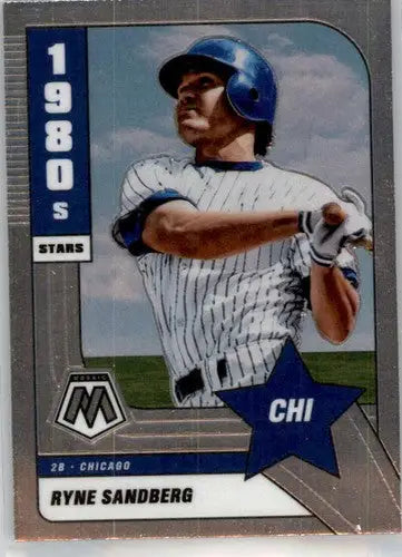 Original gloss Panini Mosaic Ryne Sandberg baseball card from 2022 Panini Mosaic #286