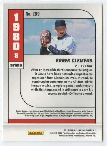 2022 Panini Mosaic #289 Roger Clemens NM-MT Red Sox ID:77742 - Baseball Card Single