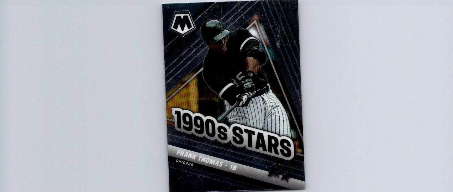 Frank Thomas baseball card from 2022 Panini Mosaic trading cards collection
