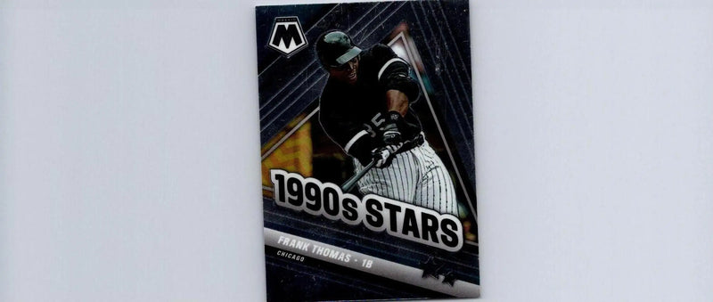 Frank Thomas baseball card from 2022 Panini Mosaic trading cards collection