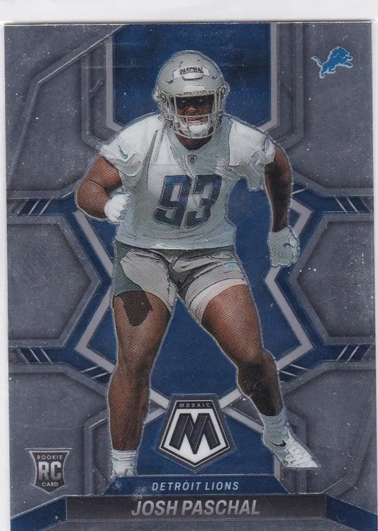 2022 Panini Mosaic #388 Josh Paschal RC Detroit Lions - Football Card Single