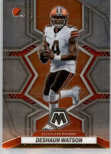 Deshaun Watson football card from Panini Mosaic 2022 with original gloss for Browns