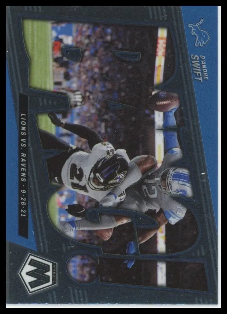 2022 Panini Mosaic Bang DAndre Swift #B-15 Detroit Lions Football Card NFL Sport